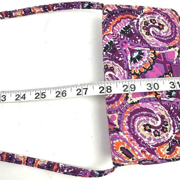 Vera Bradley Riley Crossbody Wallet Dreamy Quilted Floral RFID Handbag - Picture 10 of 10
